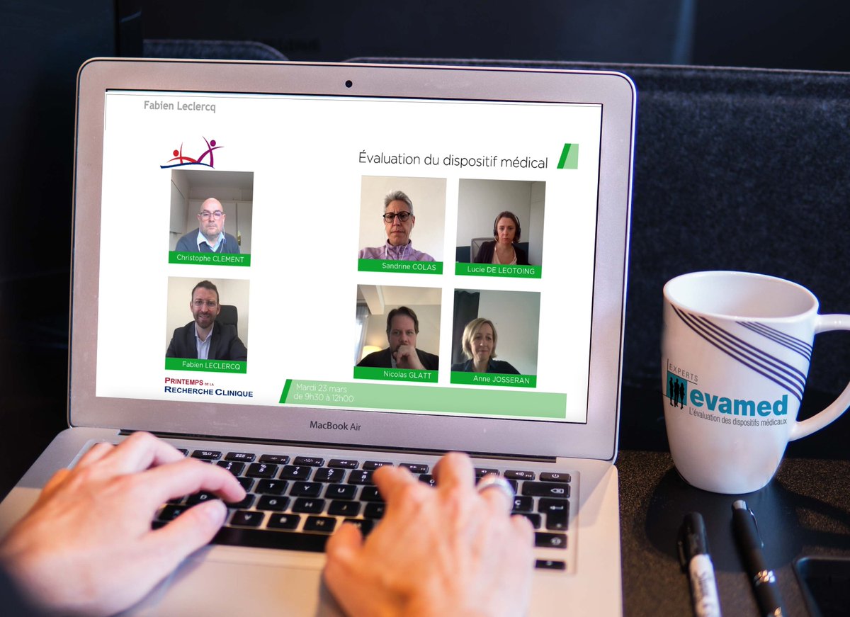 Evamed_'s tweet photo. 💻☕️ Ce matin dans le cadre du Printemps de la #RechercheClinique porté par @AFCROs, Fabien Leclercq, directeur de @Evamed_ a co-animé un atelier sur l'évaluation clinique des #DispositifsMédicaux en partageant son savoir-faire et ses expériences. 

https://t.co/rMlBgMS73a https://t.co/7yUXVjl376