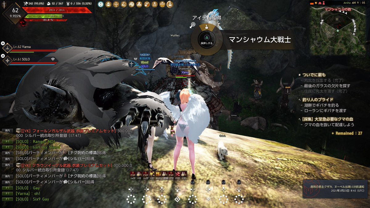 Varna 黒い砂漠 高台の弾幕天使 Ps4varna Twitter