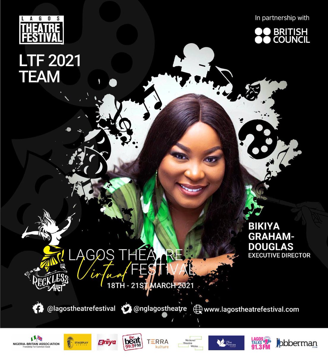 nglagostheatre's tweet photo. The #RecklessArt Team:
Executive Director of the Lagos Theatre Festival @bikiyagd ππΏ
Thank you for your leadership, brilliance and hardwork π
#LTF2021
#lagostheatrefestival2021
#lagostheatrefestival https://t.co/q1CFosenwt