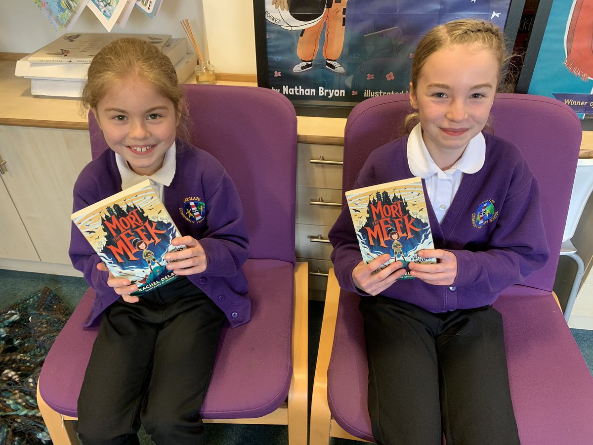 Carclaze Book Bugs were thrilled to get their copies of #mortthemeek They devoured the cover, looking for clues about the story. We are looking forward to discussing on Monday @RachelDelahaye @georgermos @LittleTigerUK @readingagency