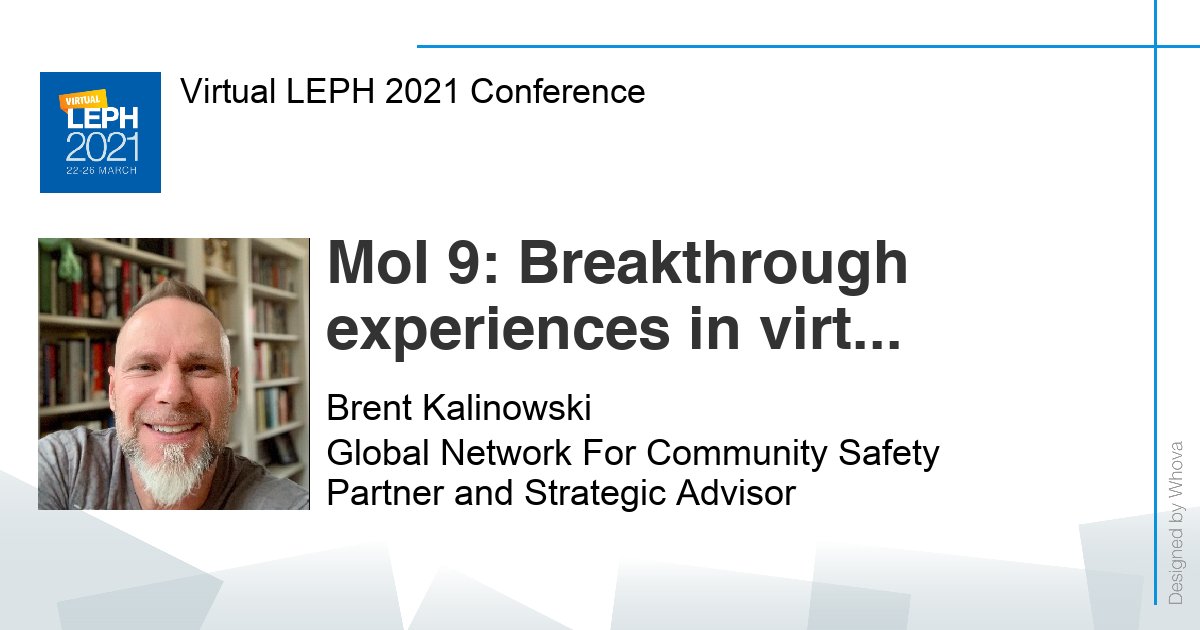BrentKal's tweet photo. On at 3pm today.
See you there...

Breakthrough Experiences in Virtual Engagement
@LEPH2021 @GlobalNetworkCS #CommuntySafetyandWellBeing
#SituationTable https://t.co/9UdH7W09WI