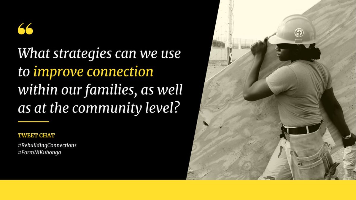 DFHRC's tweet photo. 🔵Q4.)What strategies can we use to improve the connection within our families, as well, as at the community level? 

#Rebuildingconnections
#Formnikubonga
#Kumekucha
#juuikosawa
 
@Babubiko 
@afyakili
@GSNAfrica 
@nairobi_ysd 
@kinetic_kinoti 
@nyakundi_paul 
@GikonyoMaureen https://t.co/ixMUgOYA9r