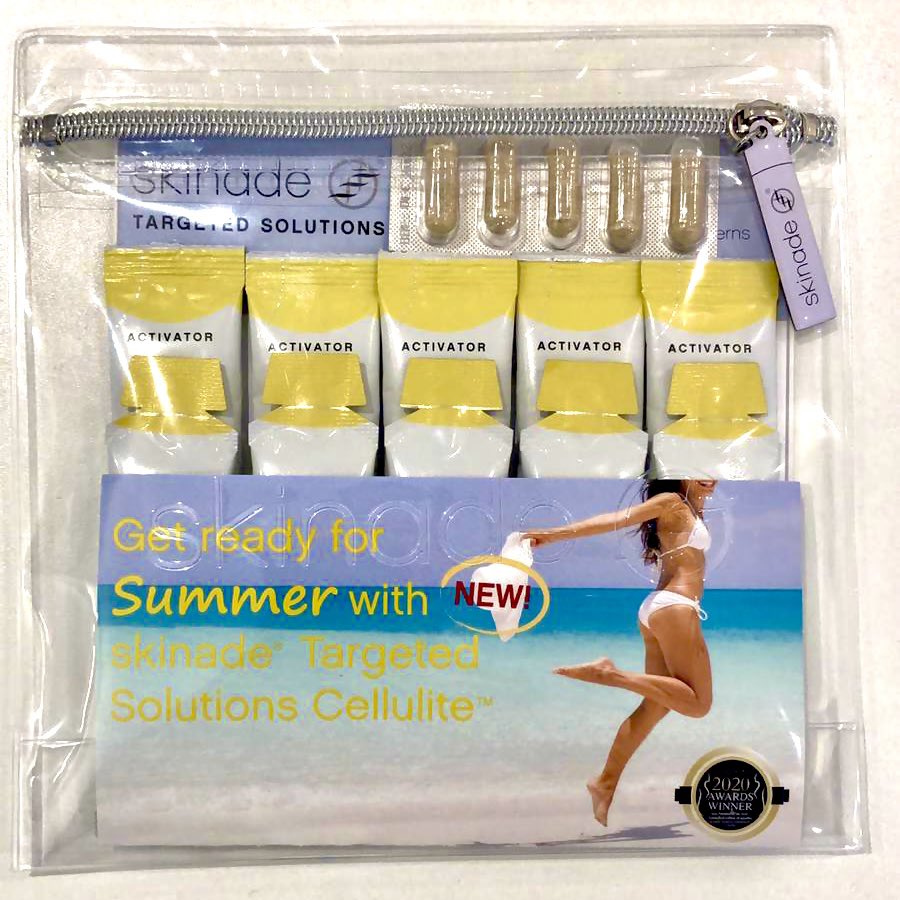 DanielSkinade's tweet image. Get your business ready to open with our new #Cellulite promotion! To create some excitement for the upcoming end of lockdown 🤞🏻, every 30 days of @skinade will be accompanied by a complimentary branded gift bag containing 5 days of our new cellulite formulation! #bodyboost