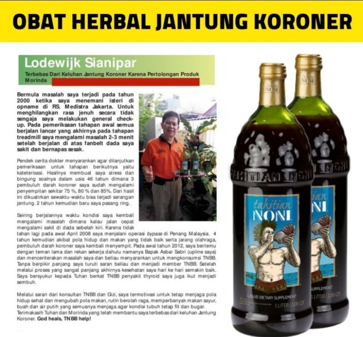 StrongNoni's tweet photo. Obat Herbal #jantung, #diabetes, #kanker Hub 081219395467

Order Sekarang https://t.co/b1KXSS4EVC

#obat #obatherbal #herbal #sehat #kesehatan #sop #like #apotek #suplemen #sehatalami #diabetes #covid #obatalami #dokter #madu #indonesia #apoteker #alami #vitamin #hidupsehat https://t.co/auuYHEfeuX