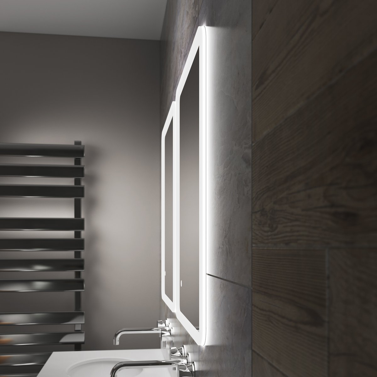 One of the highlights of our new LED mirror range - the ULTRA-SLIM Libra. With a depth of just 10mm it vastly reduces the intrusion into the bathroom of a conventional LED mirror.
#MakingLightingSimple #bathroomlighting #LEDmirrors #sensiolighting #KBB