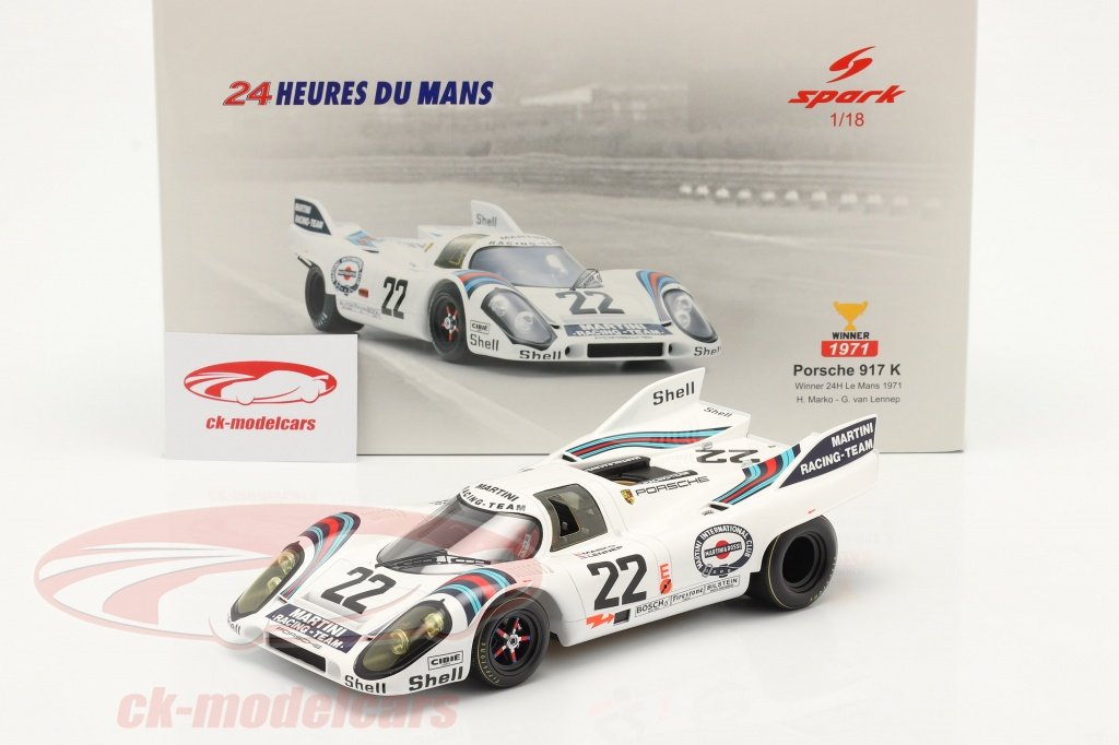 CkModelcars's tweet photo. #Porsche 917 KH winner #24hLeMans #LEMANS24 1971 #Marko #vanLennep No. 22 #miniatures #modelcars #modellautos scale 1:18 by #Spark check out https://t.co/QGWMVC3Z3t๐๐๐๐๐ https://t.co/bERbaZ4b6a