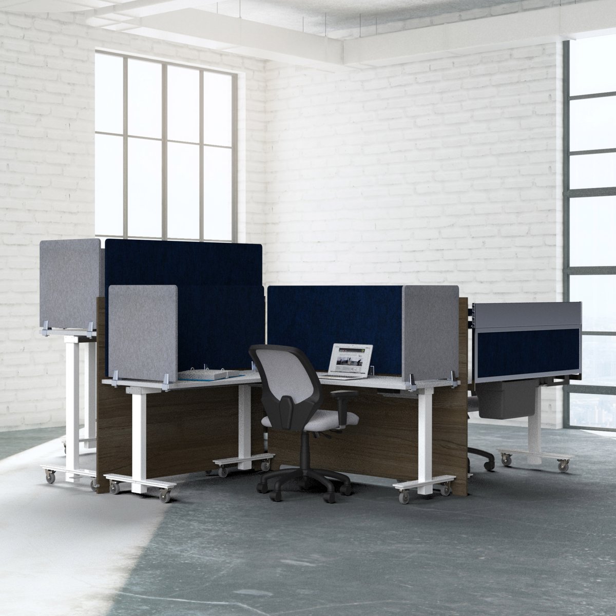 swiftspaceinc's tweet photo. 3 stations, 2 Surround Panels. Create individual nooks without taking up lots of space!
#NewNormal #MobileFurniture #FlexibleFurniture #OfficeDesign #OfficeTrends #Swiftspace #OpenOfficeDesign #SaveSpace #Privacy #Ergonomics #HeightAdjust https://t.co/I203PeKLAa