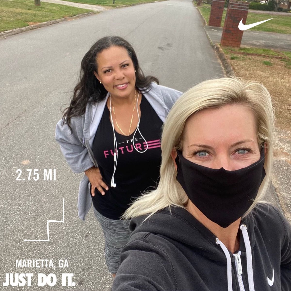 CJSimpson_'s tweet photo. Exercising with my bestie!💛 Ran 2.75 miles with Nike⁠ Run Club #justdoit #bestie #georgia #marietta #biotropics https://t.co/sYNT1MjdCy