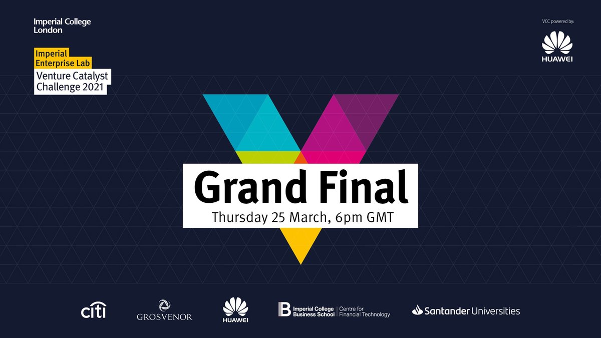 imperialcollege's tweet photo. Five student startups, five ground-breaking ideas: who will win our biggest annual entrepreneurial competition?

Don't miss the @imperialenterpriselab Venture Catalyst Challenge Grand Final on Thursday 25 March 6-8pm. Find out more and register: https://t.co/gTmU8XxgvW https://t.co/mossMf7i4Y