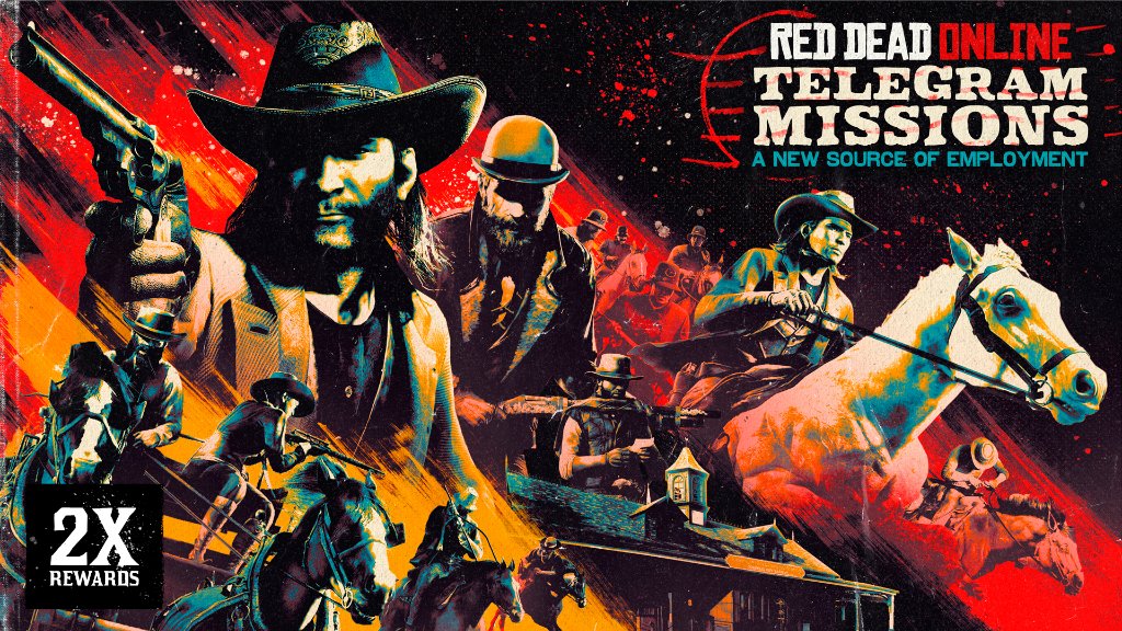 RockstarGames's tweet photo. Frontier justice is a fickle thing, cold and ruthless when applied out in the open. Whether it’s A Land of Opportunities Missions or answering telegrams from “J” as part of A New Source of Employment, you’ll walk away with double the usual RDO$ and XP.

https://t.co/kuEzRjB45n https://t.co/zGiO2ololl