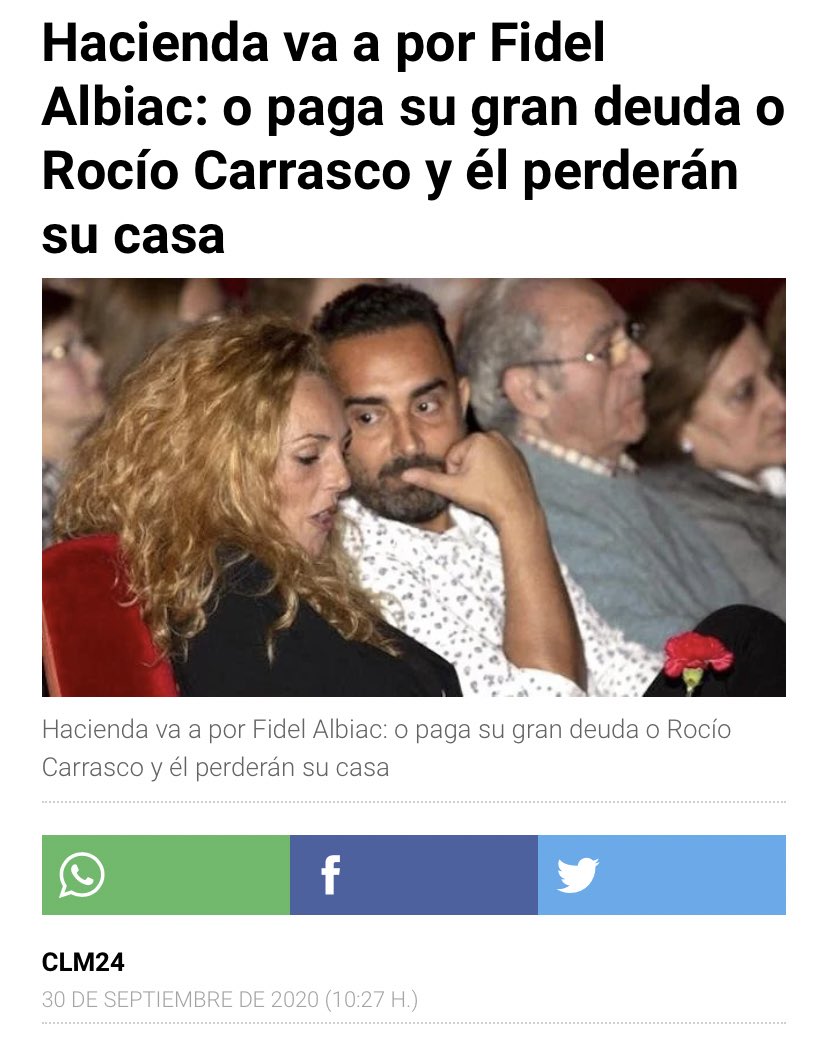martiguzman20's tweet photo. Hay que recordar que hace unas semana salió que Fidel tenía que pagar una gran fortuna ha hacienda, ahora podrán pagarla.  #YonotecreoRocio https://t.co/Wxc9YlF6Uj