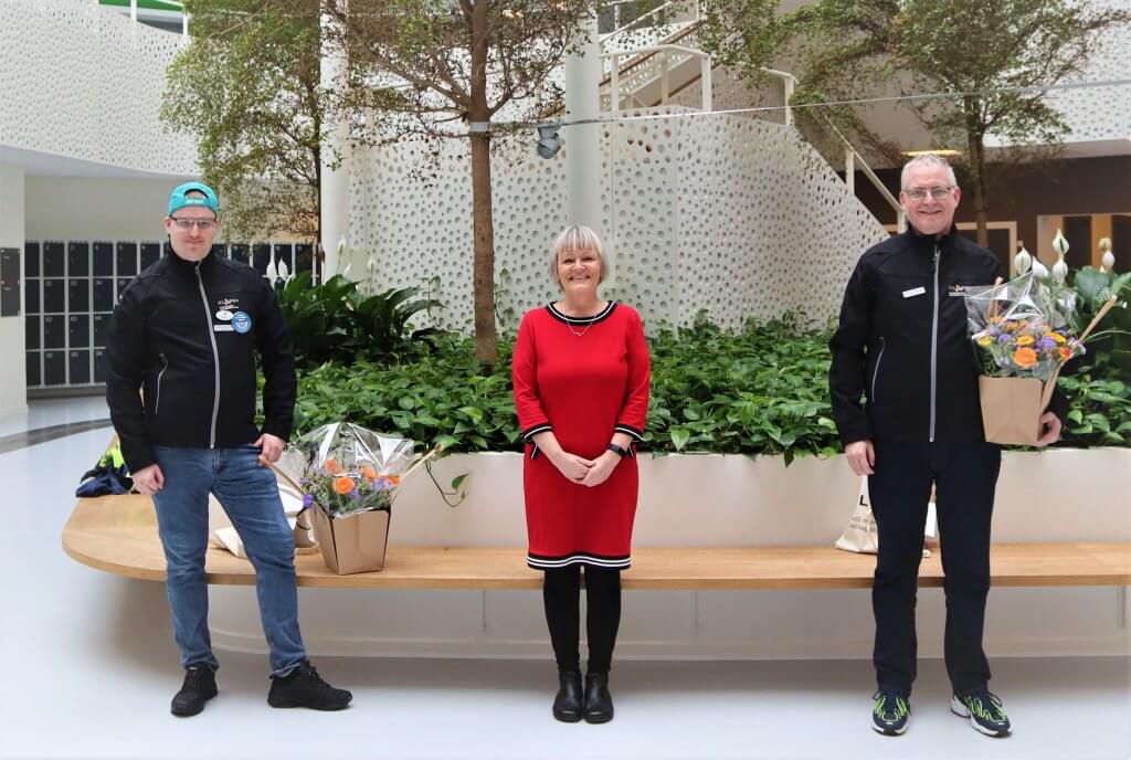 Stort tillykke til Peter og Klaus, der i dag er blevet udnævnt til KLAPjob-ambassadører af <a href="/AnniSorensenLEV/">Anni Sørensen</a>. Vi har nu syv fantastiske ambassadører, som udbreder kendskabet til KLAPjob og fortælle andre med kognitive handicap om arbejdslivet på det åbne arbejdsmarked 🙏