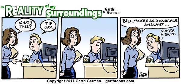 garthtoons's tweet photo. Tip Jar.
(Throwback cartoon)
#Tips #tip #tipjar #workingfortips #worthashot #comics #comicstrip #webcomic #webcomics #cartoon https://t.co/L3obdDOwaJ