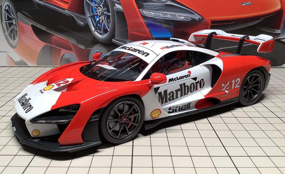 タミヤ、マクラーレン・セナ、完成〜 マルボロカラーは久しぶりだった