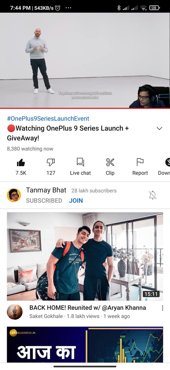 imAbhishek9596's tweet image. Watching the Live Stream.

#OnePlus9SeriesLaunchEvent

@OnePlus_IN