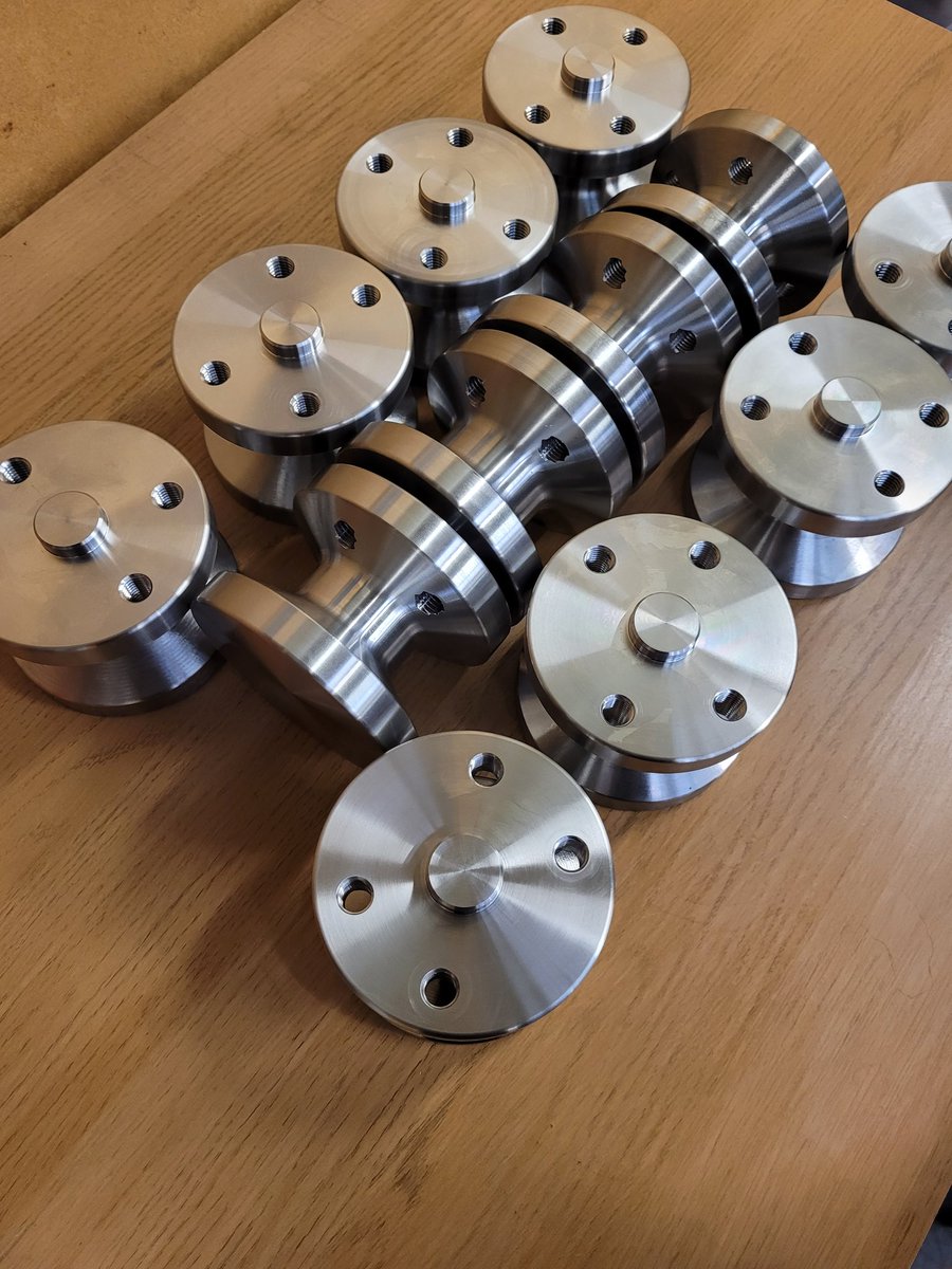 Duplex machining! Small batch #ukmfg #innovation #ukmanufacturing #ukengineering #cncmachining #madeinbritain #cnclathe