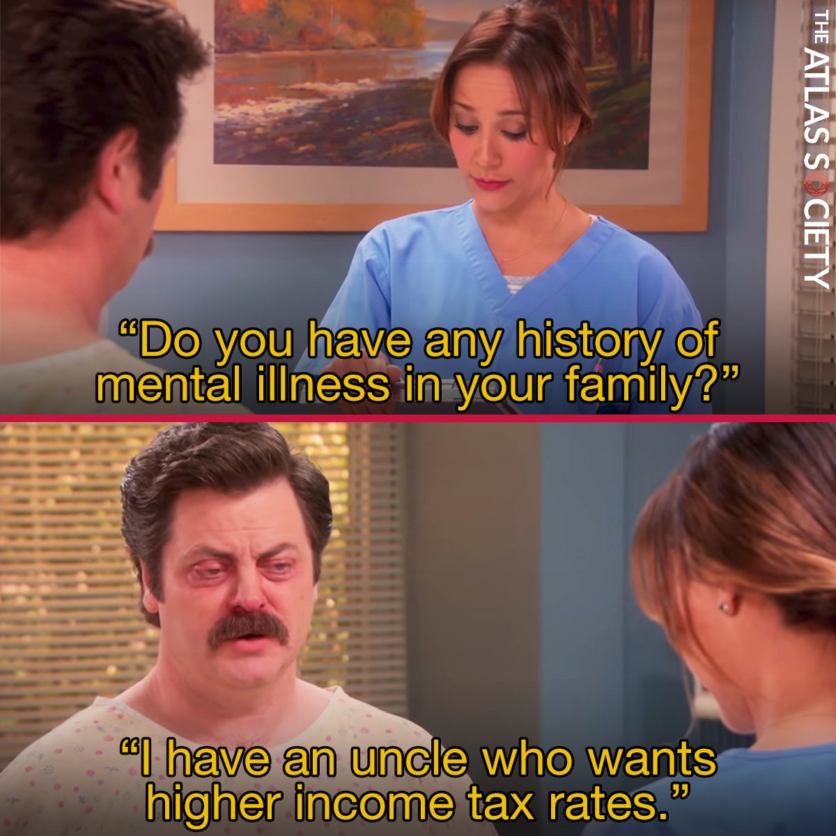 The Desire for Other People's Money is Less a Mental Illness than Moral Depravity... #AynRand #Taxation