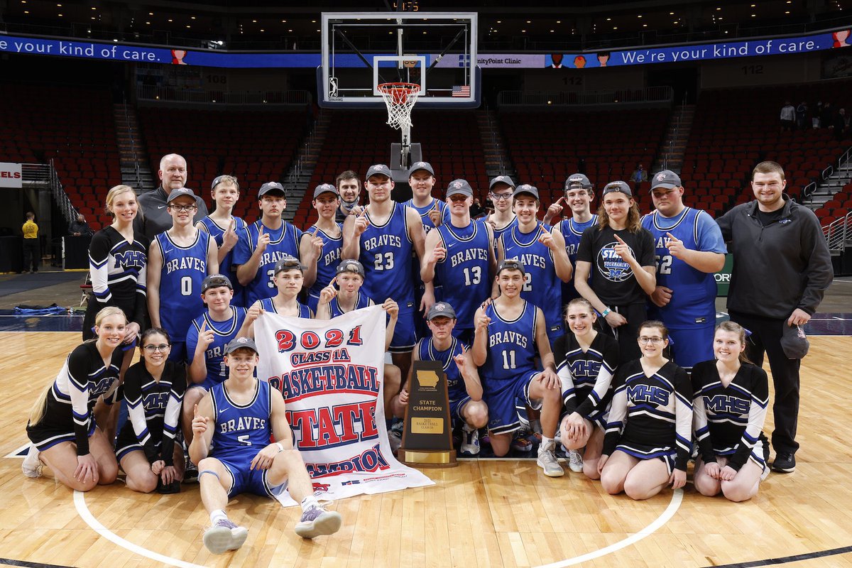 Cam_Johnson42's tweet photo. Wow, a year and a half already gone. I can’t believe I get to leave a state champion💍Words cannot describe the love I have towards my teammates, family, and community. All I can say is thank you Montezuma, you guys changed my life forever💙💙💙 https://t.co/IEljLu9Yjo
