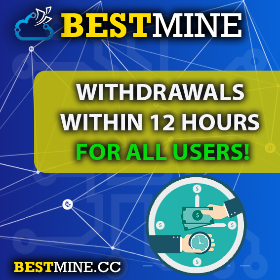 bestmine_cc's tweet photo. Hello dear friends and users of the https://t.co/TAvwn4iv3S platform.

From today and in the future, the rules for withdrawing funds will be 12 hours from the date of application

It is very important for us to improve our platform for your convenience, and we respect your choice https://t.co/jbZ0lg2dMN