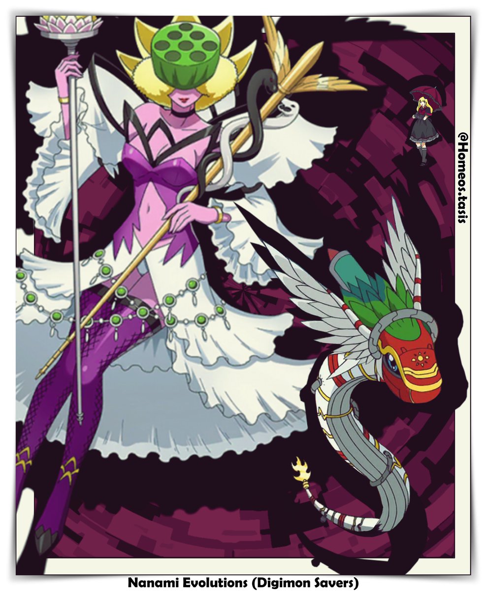 TasisHomeos's tweet photo. Nanami Evolution Line [Digimon Savers] Full Scale
https://t.co/jRafACTxXP

#Digimon #Pokemon #DigimonAdventure #Digimon2020 #Digimonsize #manga #Digimon02 #Digimontattoo #Digimonfanart #Anime #Otaku  #デジモン #Coatlmon #Lotosmon #Lotusmon #Quetzalmon #Biocoatlmon #BioLotosmon https://t.co/2jppFMA6sn