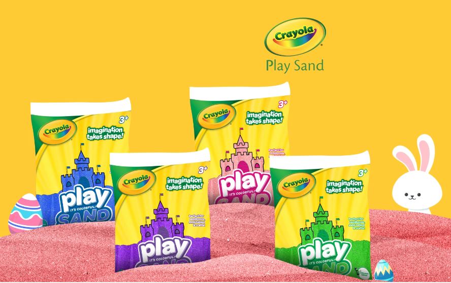 crayolasand's tweet photo. Easter will be here soon & the Easter bunny approves of Crayola Play Sand for this year's egg hunt! Find it today at your local Walmart. #Easter #EggHunt #EasterEggHunt #PlaySand #CrayolaPlaySand #Crayola #ColorSand #SensoryPlay #PreschoolActivities #KindergartenActivities https://t.co/dedFQ9R6TD