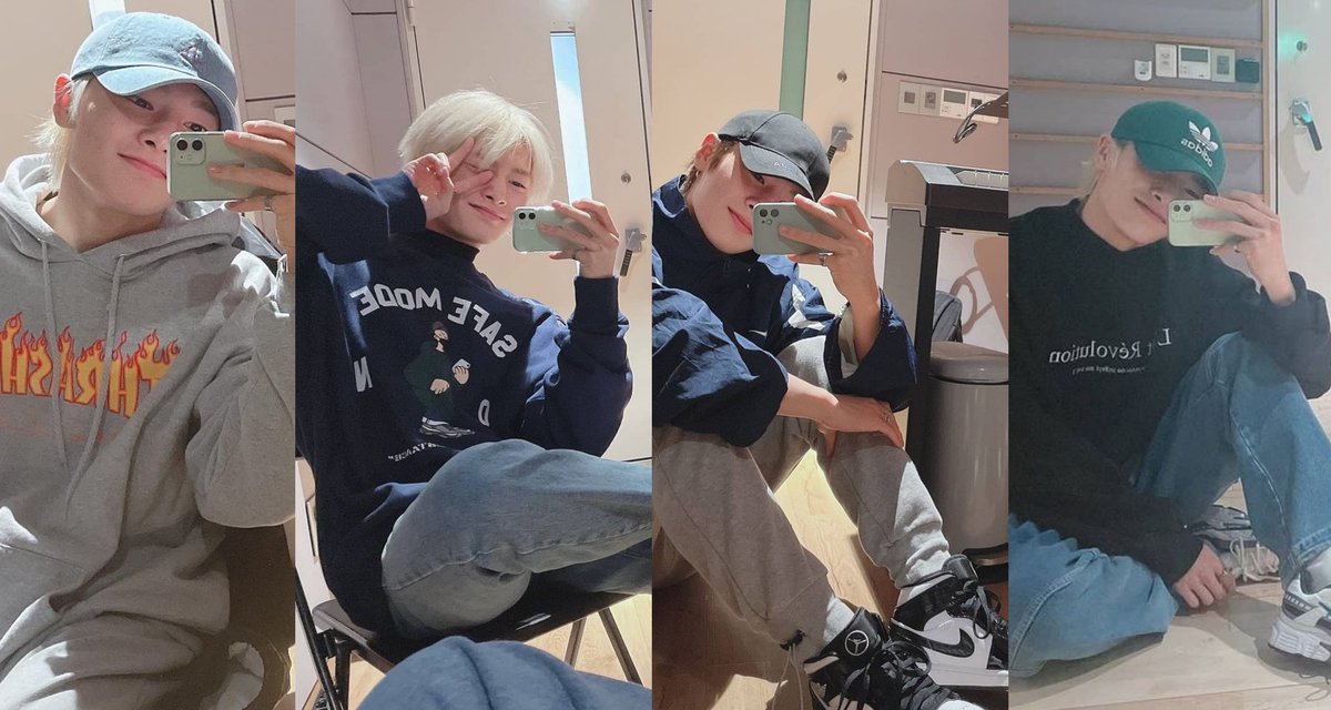 jeongiknow's tweet photo. appreciation post for fashionista jeongin and also a reminder that these are his own ootds means he personally styles himself https://t.co/np4sTeFK69