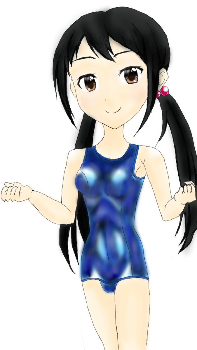 づぎざももみ モバマス版深夜の真剣お絵かき60分1本勝負 モバマス版 中野有香 中野有香誕生日 中野有香生誕祭21 スク水 押忍 有香ちゃん誕生日おめでとう 担当pさんおめでとう