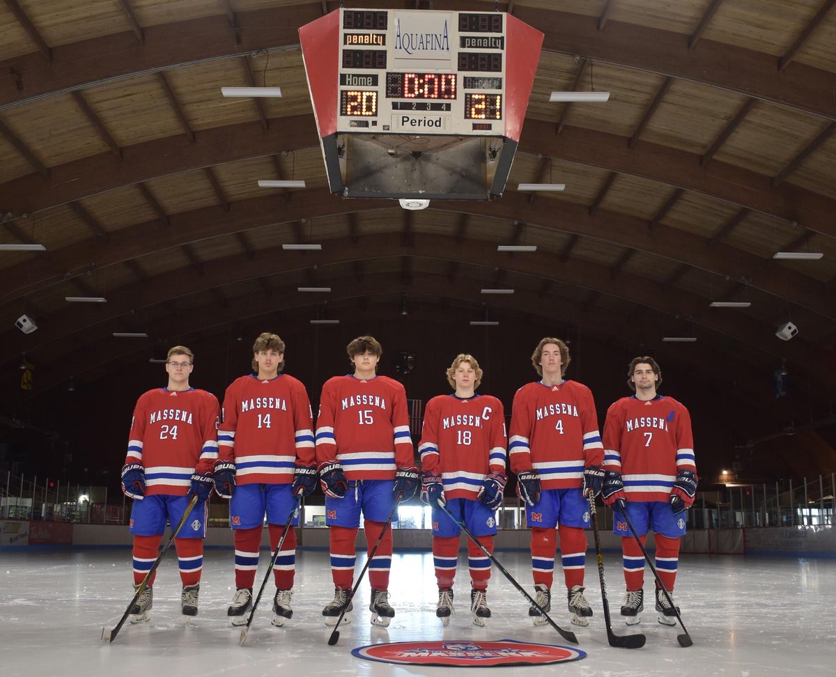 MassenaRedSea's tweet photo. Last time for these seniors playing in the best barn in NYS puck drop 6:15 on Livebarn #LGR https://t.co/hf1qQlX2k7
