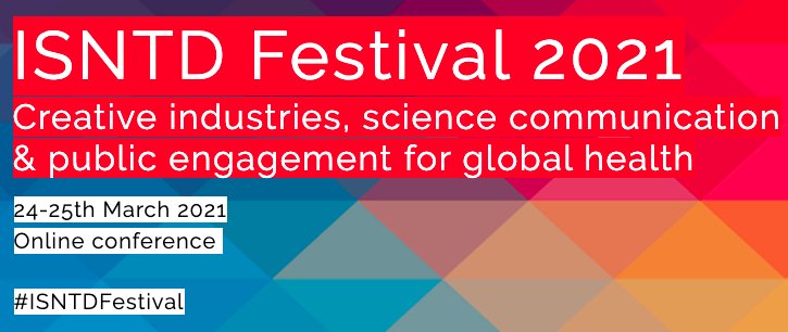 🙌 <a href="/ISNTD_Press/">ISNTD</a> #ISNTDFestival starts tmw 24 March, including:
🧼How #COVID19 changed the way we communicate about #PublicHealth
🏞️New ways of visual #StoryTelling
🐌#Bilharzia Storytelling Lab in Kenya
📲Digital design for infectious &amp; #NTDs #Research
👉isntd.org/isntd-festival