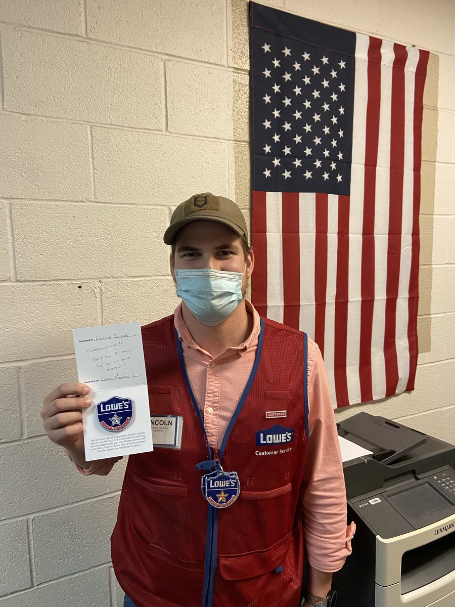 lowes2828's tweet photo. We know customers love you.Great job Lincoln ,the silver star Ruck champ
@nmcmillan1369 @BlueBoxR1 @BenitoKomadina https://t.co/mQ75MNn9tn