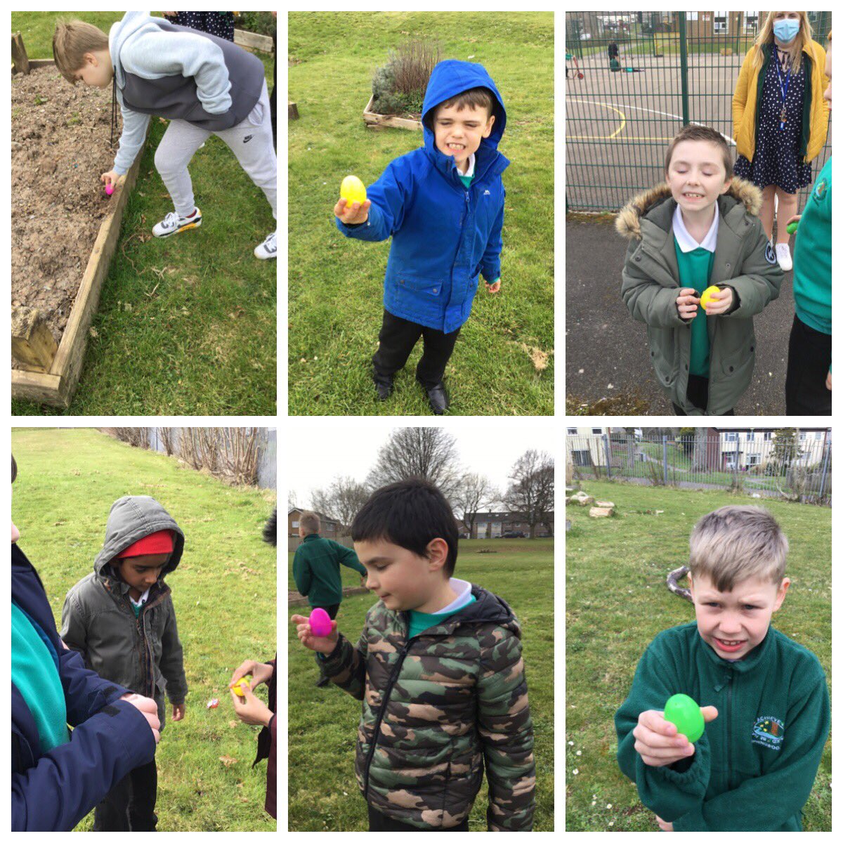Springwood_Prm's tweet photo. We went on an Easter egg hunt! #springcoch https://t.co/1MERbEo1H6