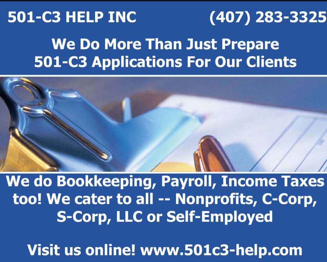 get501c3helpnow's tweet image. Get Your 501-C3! 501c3-help.com