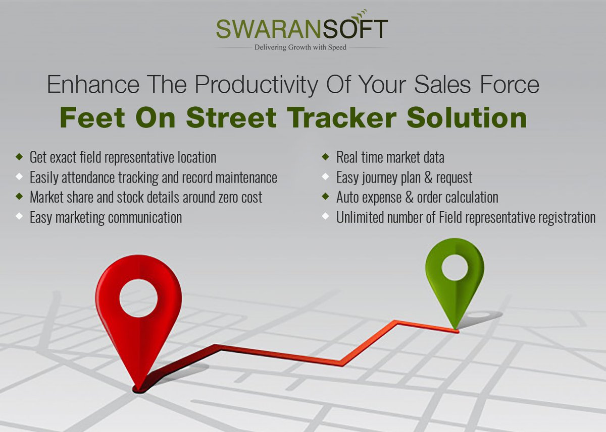 SwaranSoftIndia's tweet image. Anytime communication with All field employees with a single click.

The Feet On Street shall provide integrated software solutions for day-to-day tracking of your sales force.
swaransoft.com/products/feet-…

#feetonstreet #salesforcetracking #digitalTransformaton #softwaresolution