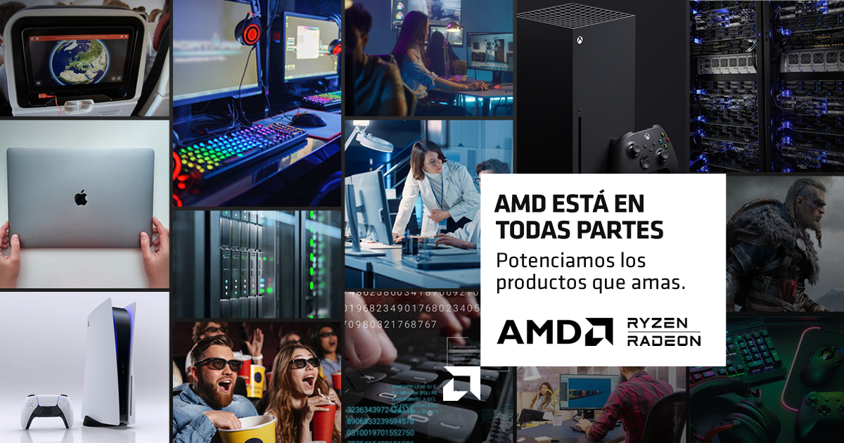 Entercomm's tweet photo. Compartimos esta campaña creada para nuestro cliente 
@AMD
 
🙌 ¿Sabías que desde AMD contribuimos en grandes historias del desarrollo tecnológico en todo el mundo? #AMDestaentodaspartes 👉https://t.co/jWpeCTlmSr

#SomosAMD #AMDLovers #entercomm #marketing #comunicacion https://t.co/aThFuzx97T