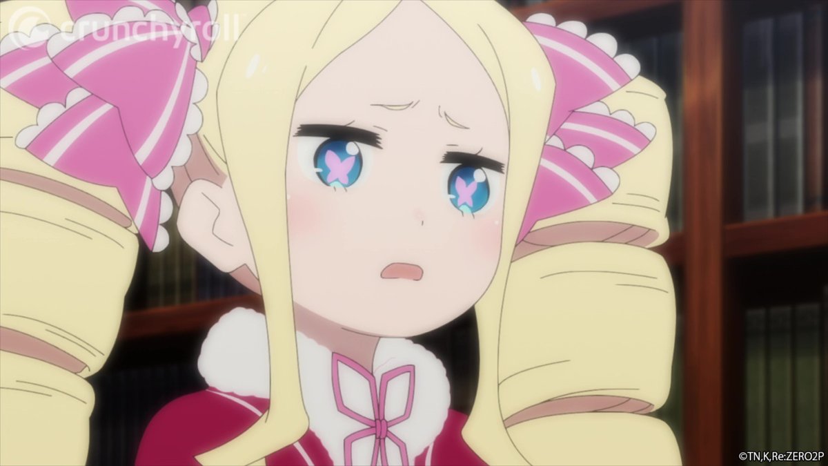 BestGirlAnime's tweet photo. Sad Beako 😢  
#ReZero https://t.co/ZxRCjIE4Ts