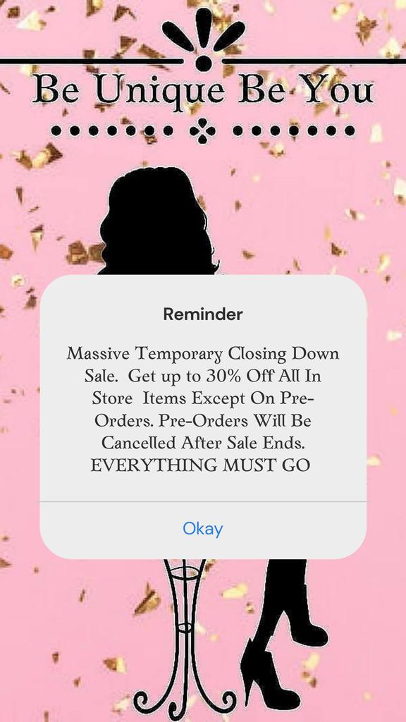 UniquelyUnique_'s tweet photo. So we are temporarily closing Due to Family achievements etc. So we are having a closing sale. https://t.co/lAzfaXhLji