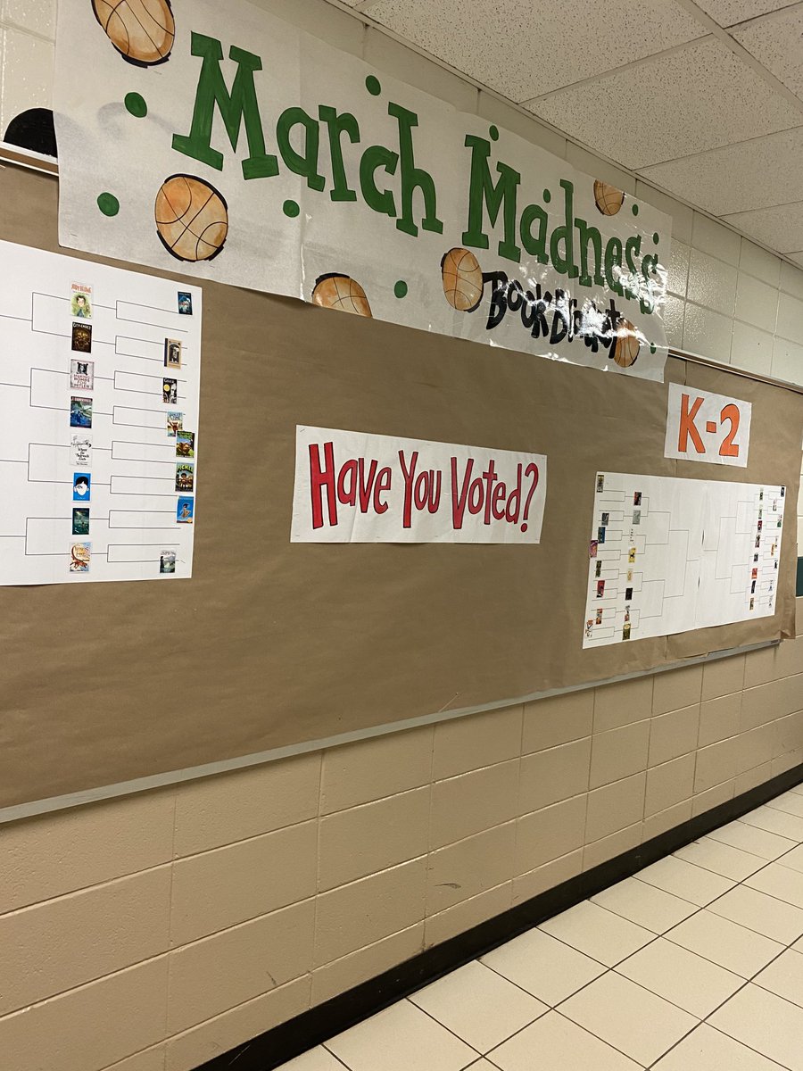PrincipalPollyT's tweet photo. Creating excitement for reading! Elevating engagement. Which books are making it into the next round? ⁦@ChestateeES⁩ ⁦@FCSchoolsGA⁩ https://t.co/THnJbOUNAk