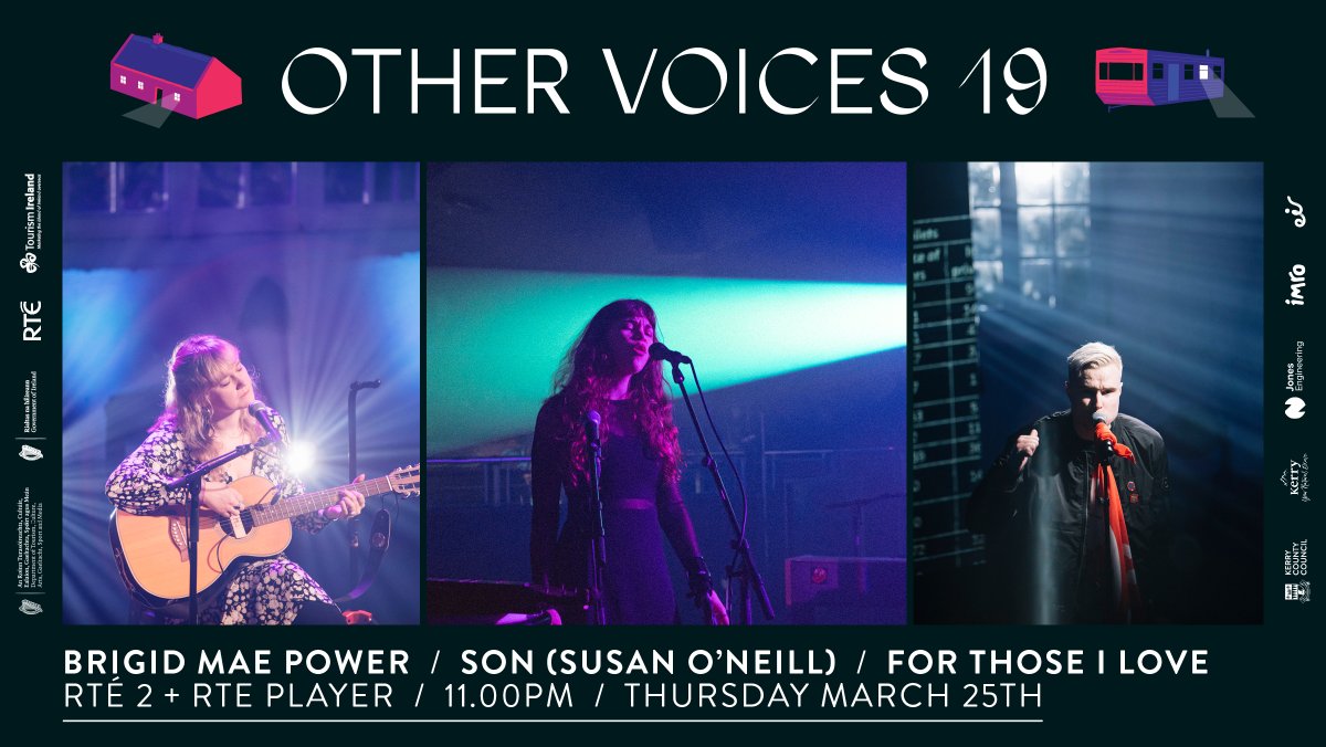 OtherVoicesLive's tweet photo. #OtherVoices is back on your screens this Thursday night + you're going to want to stay up late for this one🖤 

Here's what's in store on this week's OV on @RTE2 + @RTEplayer 👇 

@forthoseilove | @brigidpowerhi | @SoundsofSON https://t.co/ZdwJ684Q8Q