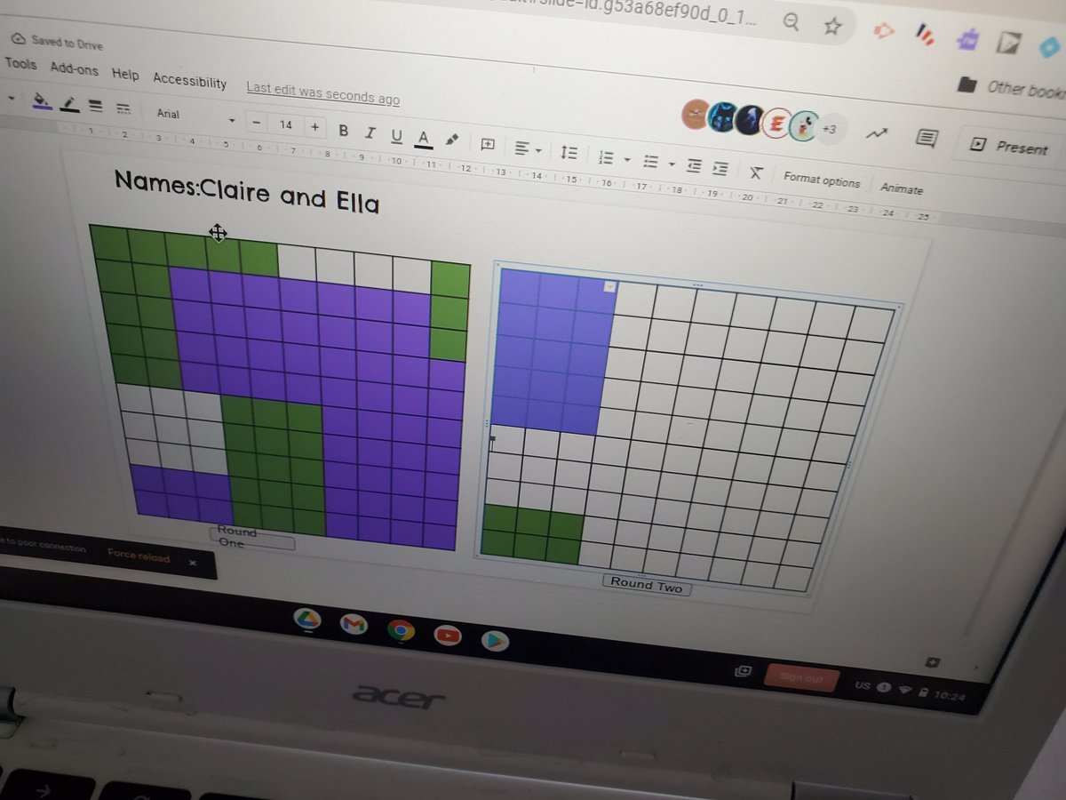 oksarge's tweet image. Little game of Gridlock this am by @benorlin modded for Google slides. It's like Tetris! #spatialreasoning #factors #areamodel #ocsbmath.