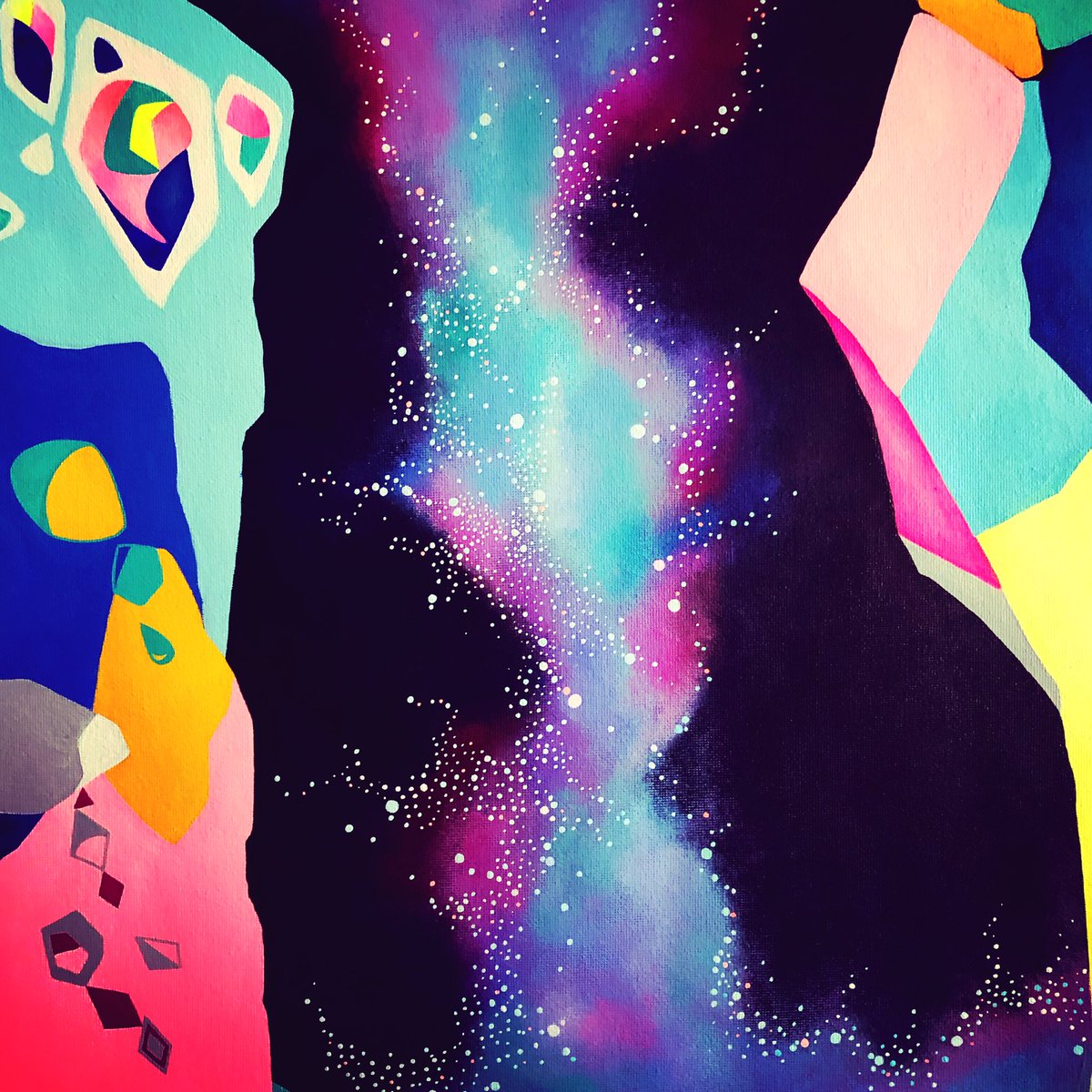 sawee_c's tweet photo. I find it too dull at the black sky, make a try never expect it will turn out so beautifully... #Stardust 

#art #abstract #painting  #abstractpainting #abstractart #artforsale #artwork #artshare 
#contemporaryart #modernart
#ArtistOnTwitter https://t.co/hr7CRgSHST