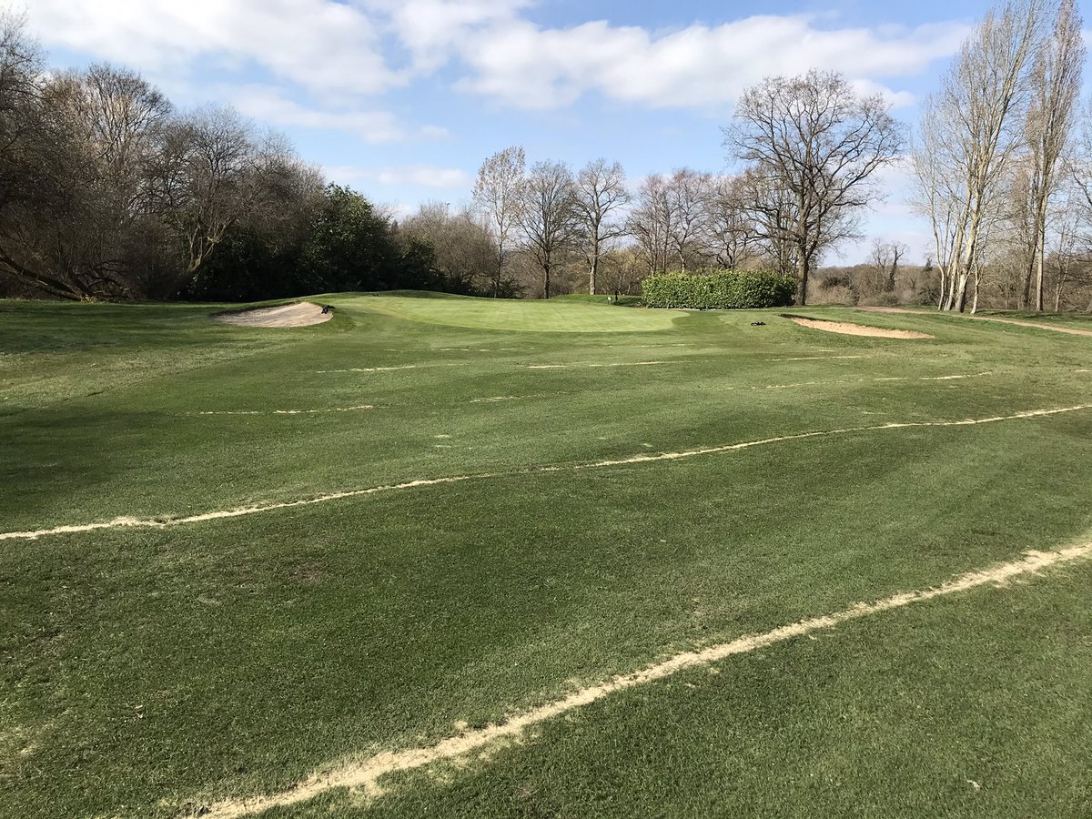 leeacox's tweet image. some excellent attention to detail going on from the greens team @millhillgolf #dryingout #playgolf