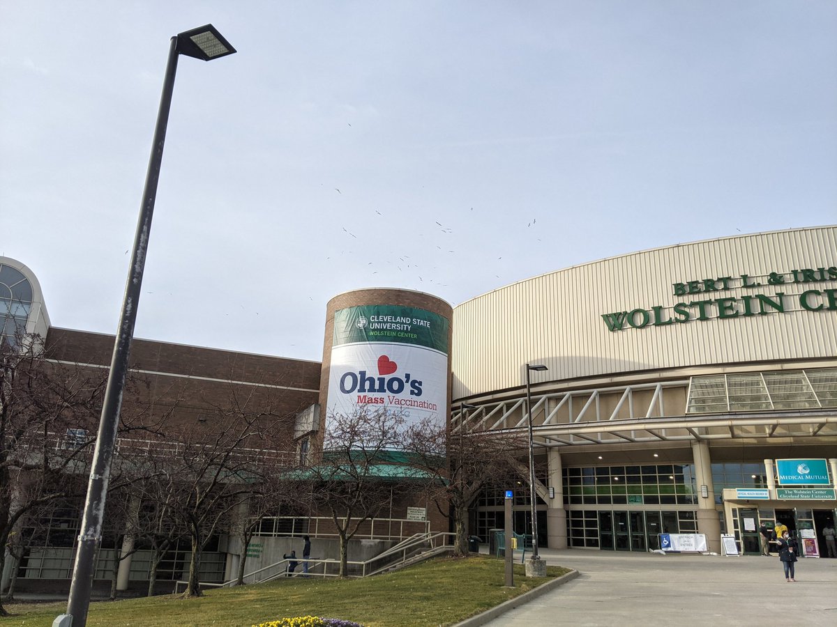 Mass vaccination site is an amazing success story; restores my faith in America's can-do spirit. Fast, friendly, &amp; efficient like clockwork. Thank you to all who serve this mission! #CovidVaccine #Cleveland