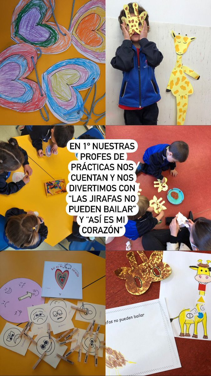 maristassegovia's tweet photo. #maristasdespierta #semanacultural 
#maristassegovia
Seguimos el 2º día de la semana cultural con “Las jirafas no pueden bailar” y “Así es mi corazón”, trabajamos emociones y que podemos hacer lo que nos propongamos! https://t.co/Wk49xmxkXE