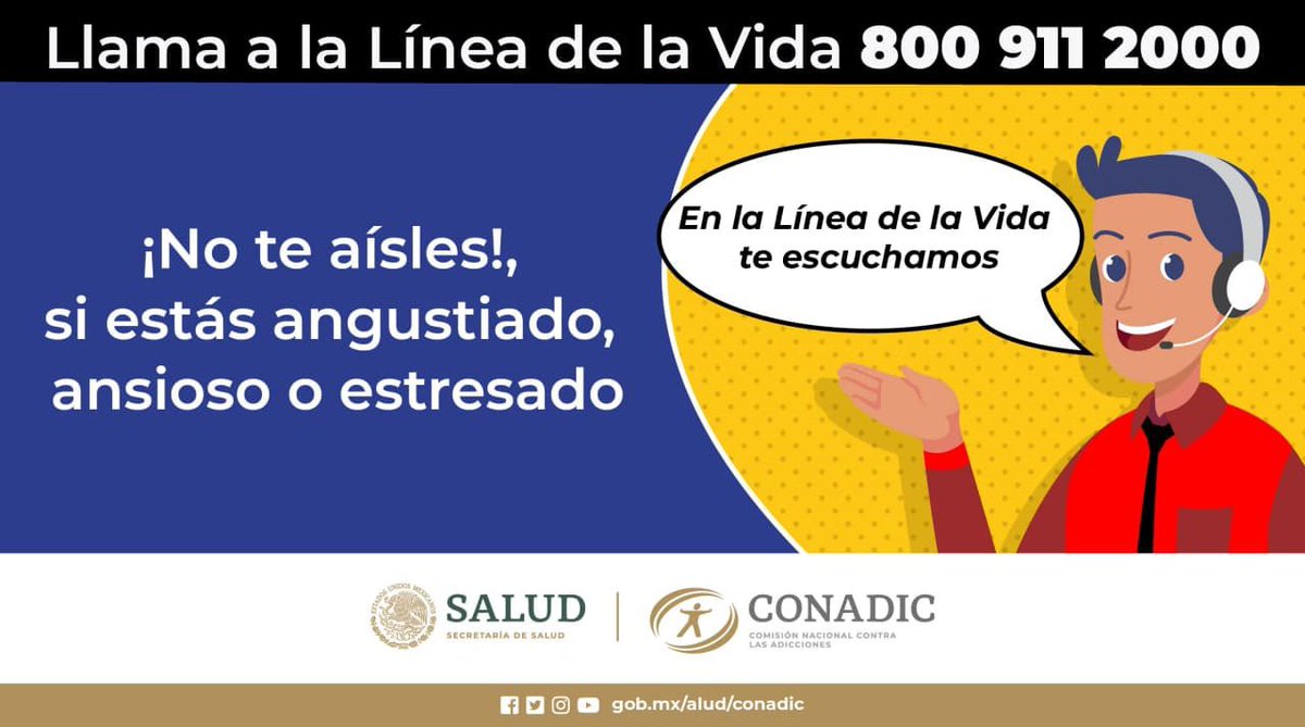 capa_II's tweet image. Recuerda, no estás sol@, en la @LineaDe_LaVida te escucharán. #SaludMental #LíneaDeLaVida