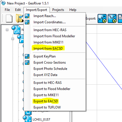 StormGeoRiver's tweet photo. GeoRiver® imports and exports #EACSD data INCLUDING structures. This allows you to validate the content of an EACSD file visually and then transfer it into your preferred modelling software - with structures. #efficient #workflowautomation https://t.co/vr3lFTvW3Q