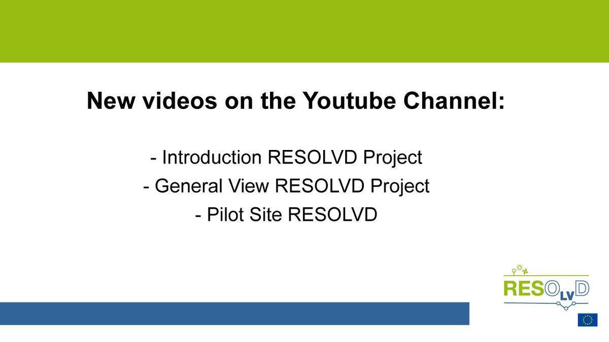 🎥New videos on the Youtube Channel:

➕Introduction RESOLVD Project: youtu.be/ekHybXnsBeI

➕General View RESOLVD Project: youtu.be/TOZslOPJTgM

➕Pilot Site RESOLVD: youtu.be/DHYi8RcZXXE

@inea_eu #smartgrids <a href="/eXiT_UdG/">eXiT Research Group - UdG</a>