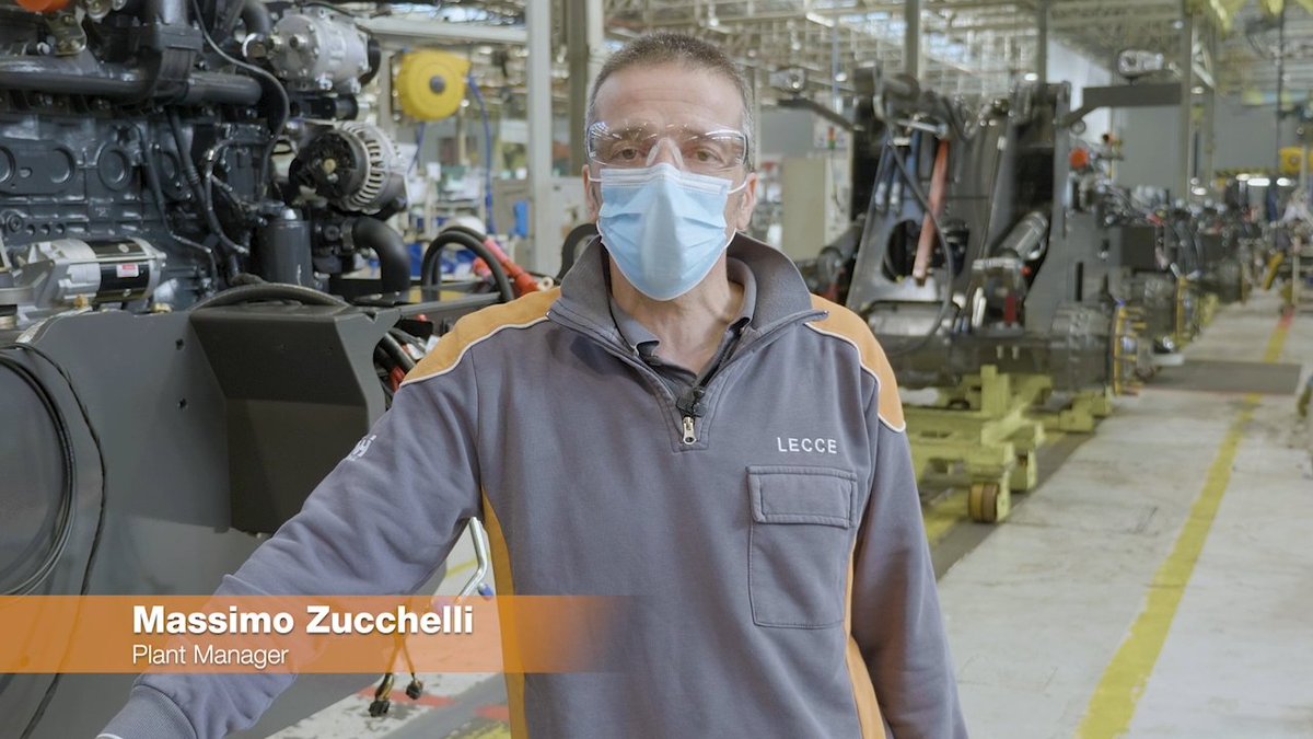 Now we hear from our Lecce plant management about our plans for 2021: 5,300 machines will be produced in 2021, a record capacity for the Lecce factory!