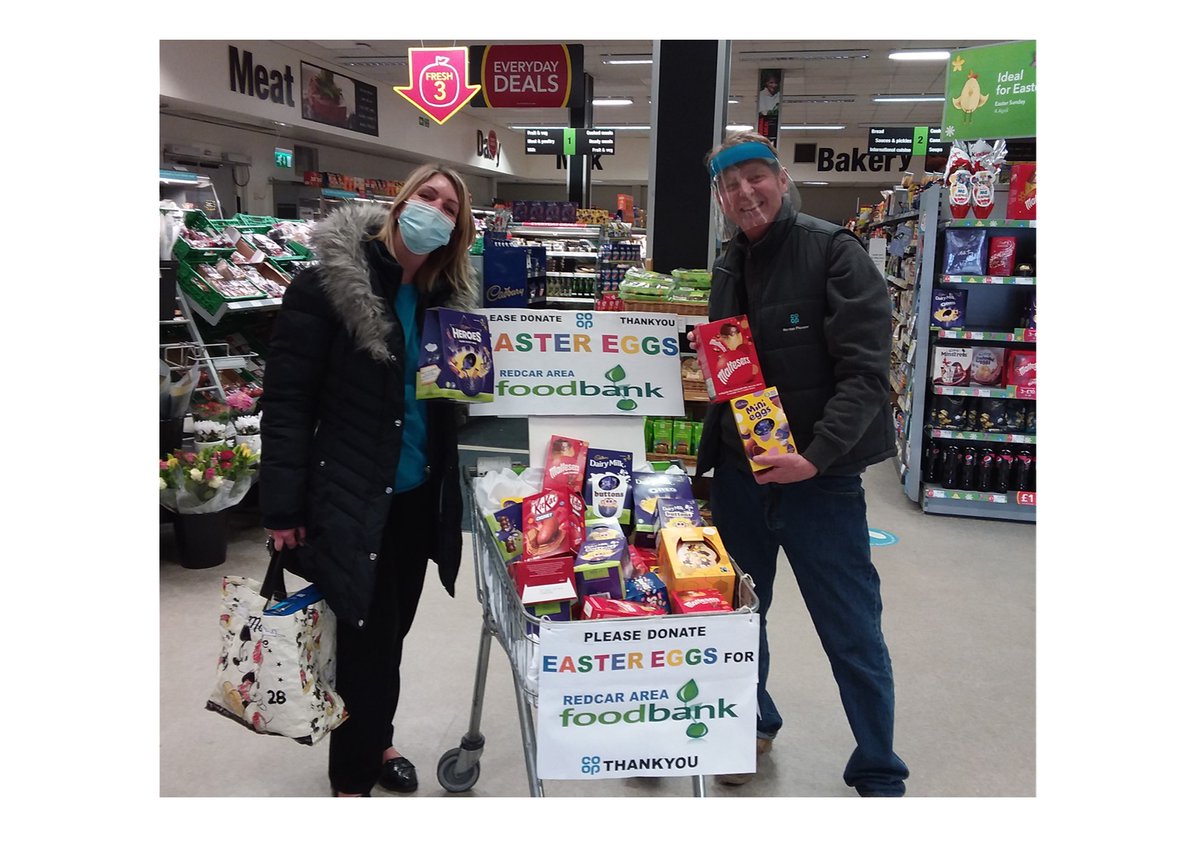 Tim Myer (@co_op_tim) on Twitter photo #Foodbank Easter egg donations building up nicely at Marske Co-op.
Last chance to donate this week,- before they go out to local families. Thanks everyone.
@TrussellTrust #Redcar #Marske #Saltburn
<a href="/RedcarCleveland/">Redcar & Cleveland</a> #ItsWhatWeDo #Foodbank Easter egg donations building up nicely at Marske Co-op.
Last chance to donate this week,- before they go out to local families. Thanks everyone.
@TrussellTrust #Redcar #Marske #Saltburn
<a href="/RedcarCleveland/">Redcar & Cleveland</a> #ItsWhatWeDo