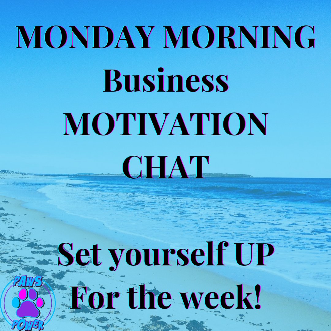 PawsPower3's tweet photo. Need some Monday morning business motivation?

Weely chats on business and wellbeing as well as daily posts to keep you motivated and positive! 

https://t.co/FzXebyWnUS https://t.co/gCa7NsAW6K