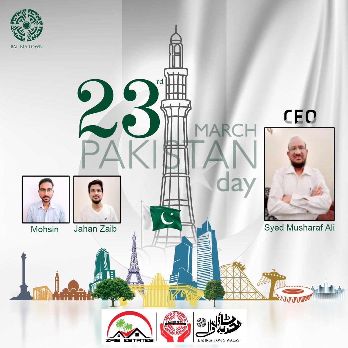 ZAIBESTATES's tweet photo. 🇵🇰 81 years ago, on 23rd March, The resolution of Pakistan was Passed. We Must Not Forget The Dream of Pakistan. May ALLAH Bless Us All with Integrity to be Proud of Our Country.
#ZAIBEstates #Pakistan #PakistanDay #PakistanDay2021 #23rdMarch #PakistanDay_2021 #PakistanZindabad https://t.co/HYlL3Ttnzj